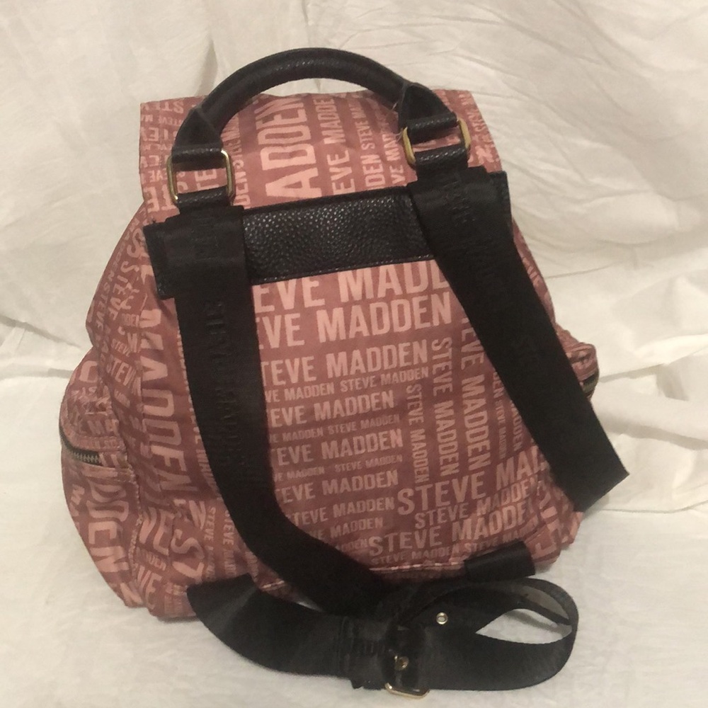 Steve Madden Pink Logo Backpack - Picture 5 of 8